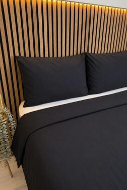 Daily Cheap 3 Parça Çift Kişilik Nevresim Seti 200x220 Siyah - 2