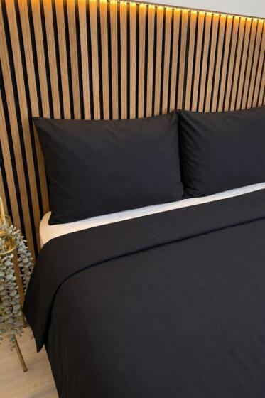 Daily Cheap 3 Parça Çift Kişilik Nevresim Seti 200x220 Siyah - Çeyiz Diyarı (1)