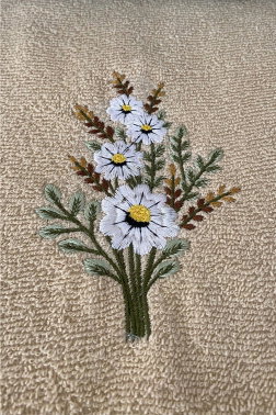 Daisy Flosh Nakışlı 6 lı El Yüz Havlu Takımı - 2