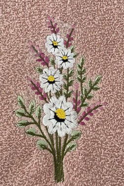 Daisy Flosh Nakışlı 6 lı El Yüz Havlu Takımı - 3