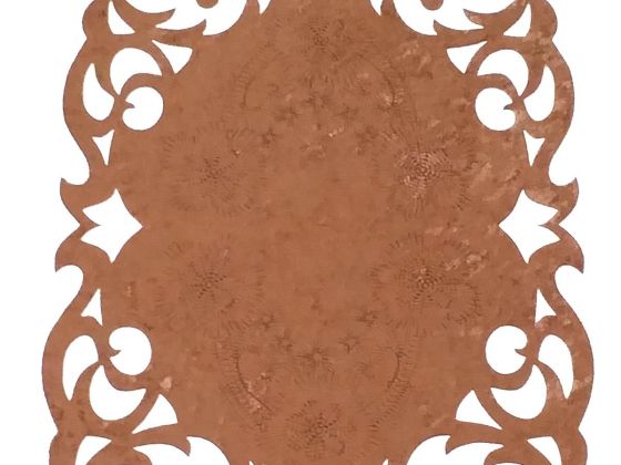 Daisy Lüx Kadife Runner Kahve - Çeyiz Diyarı (1)