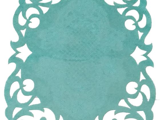 Daisy Lüx Kadife Runner Mint - Çeyiz Diyarı (1)