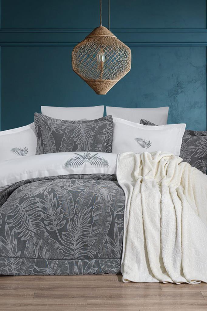 Defne 10 Parça Battaniyeli Çeyiz Seti Adaçayı - 1