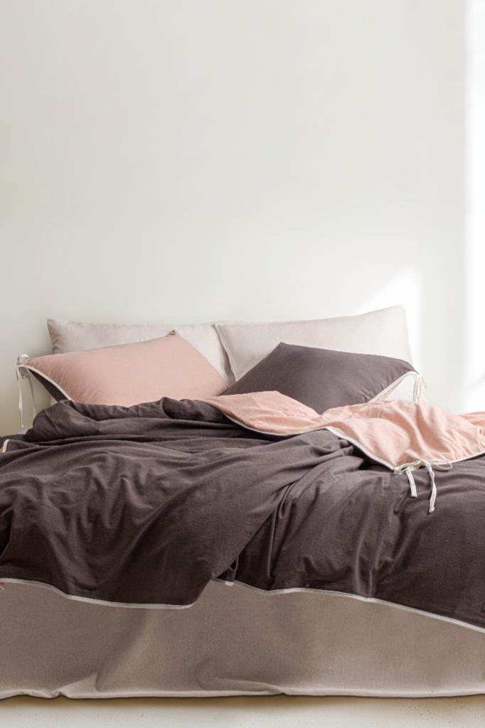 Demeter Solid %100 Pamuklu Çift Kişilik Nevresim Takımı - 1