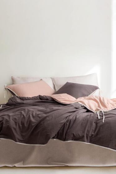 Demeter Solid %100 Pamuklu Çift Kişilik Nevresim Takımı - Çeyiz Diyarı