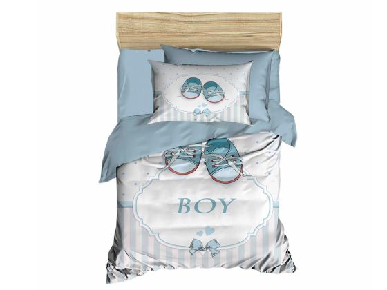 Dijital Baskılı 3d Bebek Nevresim Takımı Boy Su Yeşili - Çeyiz Diyarı (1)
