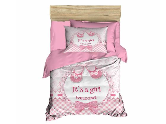Dijital Baskılı 3d Bebek Nevresim Takımı Girl Pembe - Çeyiz Diyarı (1)