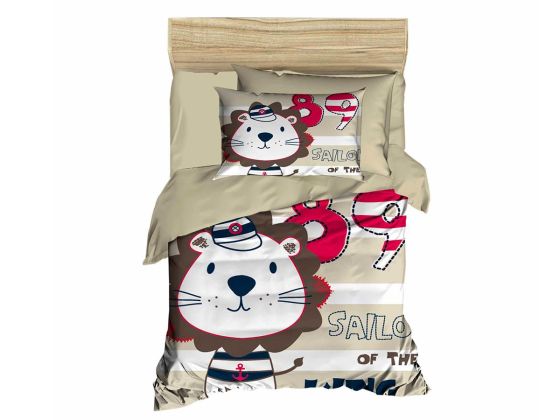 Dijital Baskılı 3d Bebek Nevresim Takımı Sailor Kahve - Çeyiz Diyarı (1)