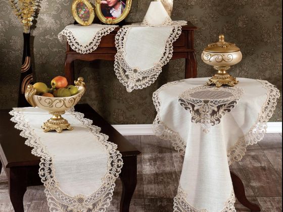 Dila Bulut Salon Takımı 5 Parça Pudra - Çeyiz Diyarı (1)