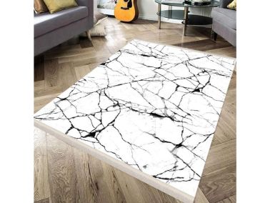 Dokuma Taban İpeksi Halı Crack Wall Beyaz 160x230 Cm - 2