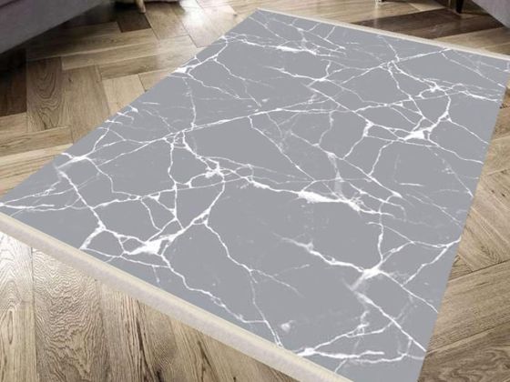 Dokuma Taban İpeksi Halı Crack Wall Gri 160x230 Cm - Çeyiz Diyarı