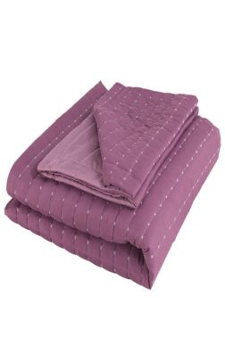 Dublin Çift Kişilik Kapitoneli Yatak Örtüsü Mürdüm - 4