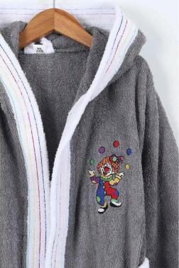 Duma 10-11 Yaş Çocuk Bornozu Antrasit - 2