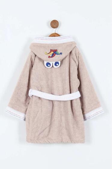 Duma 10-11 Yaş Çocuk Bornozu Bej - Çeyiz Diyarı (1)