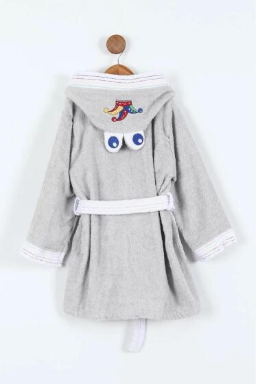 Duma 10-11 Yaş Çocuk Bornozu Gri - Çeyiz Diyarı (1)