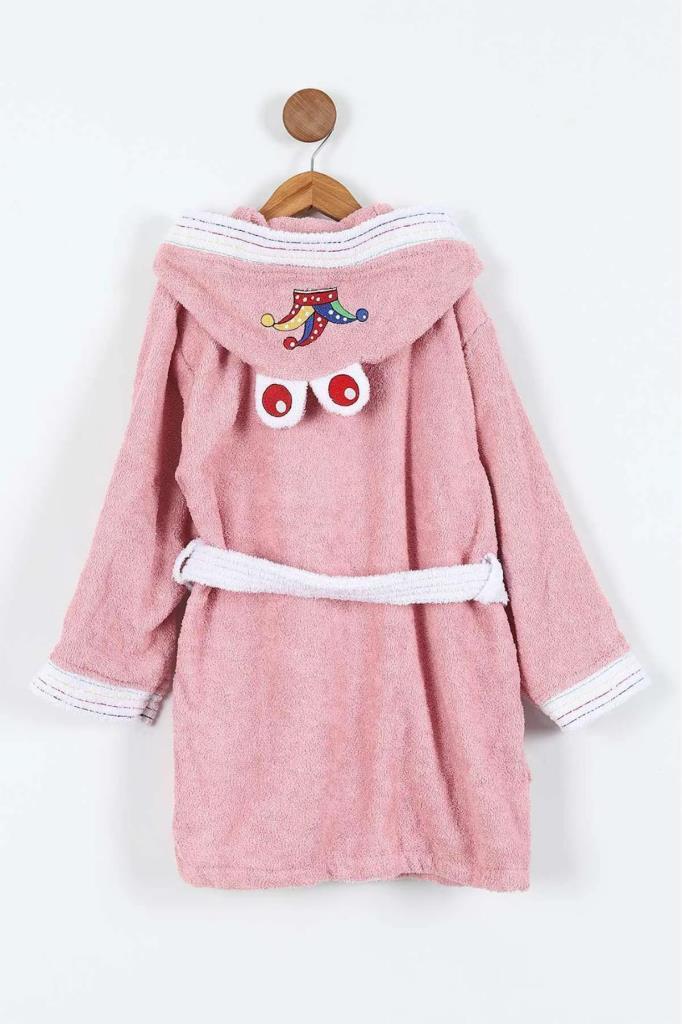 Duma 10-11 Yaş Çocuk Bornozu Pembe - 2