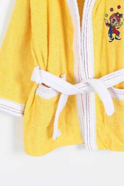 Duma 10-11 Yaş Çocuk Bornozu Sarı - 3