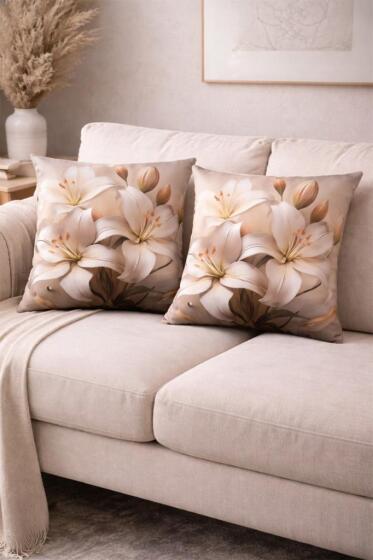 Düş Baskılı 2li Kırlent Kılıfı 40x40 cm - Çeyiz Diyarı