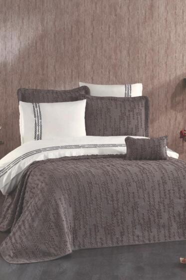 Efsa Gelin Seti 8 Parça Gri - Çeyiz Diyarı