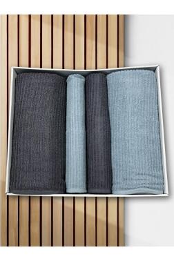 Ekol Hamam Takımı 4 Parça Antrasit - Mint - 1