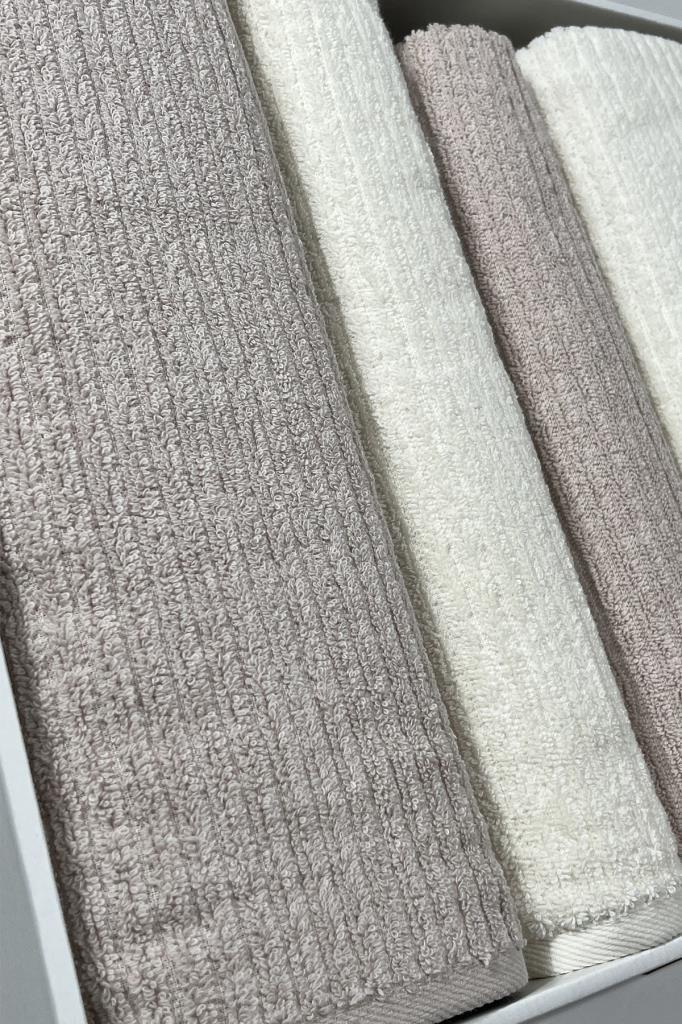 Ekol Hamam Takımı 4 Parça Krem - Bej - 4