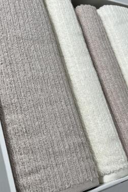 Ekol Hamam Takımı 4 Parça Krem - Bej - 4