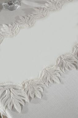 Elfida Masa Örtüsü 26 Parça Krem - 5