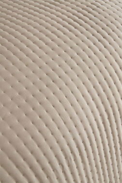 Elisa Dolgulu Çift Taraflı Tek Kişilik 180x240 Cm Yatak Örtüsü Bej - 3