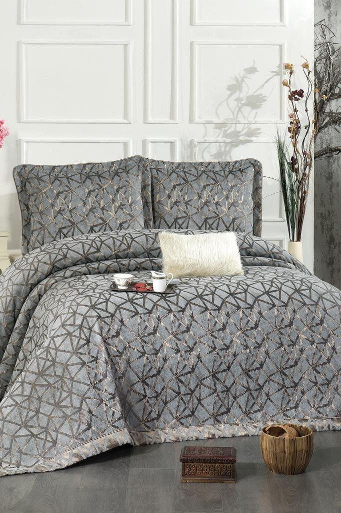 Eliz Şönil Çift Kişilik Yatak Örtüsü 260x260 cm Turkuaz - 1