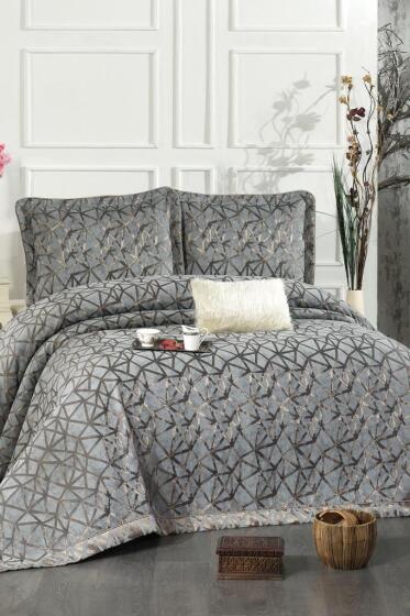 Eliz Şönil Çift Kişilik Yatak Örtüsü 260x260 cm Turkuaz - Çeyiz Diyarı