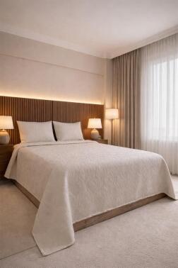 Elva 3 Parça Çift Kişilik Yatak Örtüsü 235x245 cm - 1