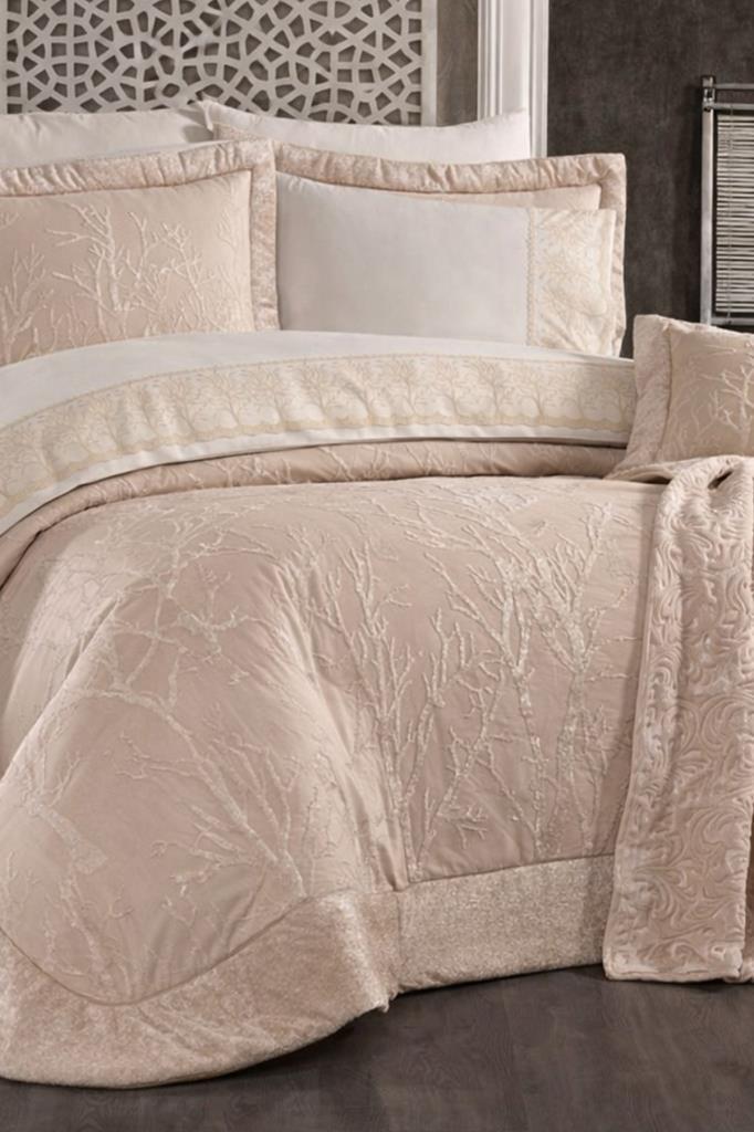 Emilia 11 Parça Çeyiz Seti Cappucino - 1