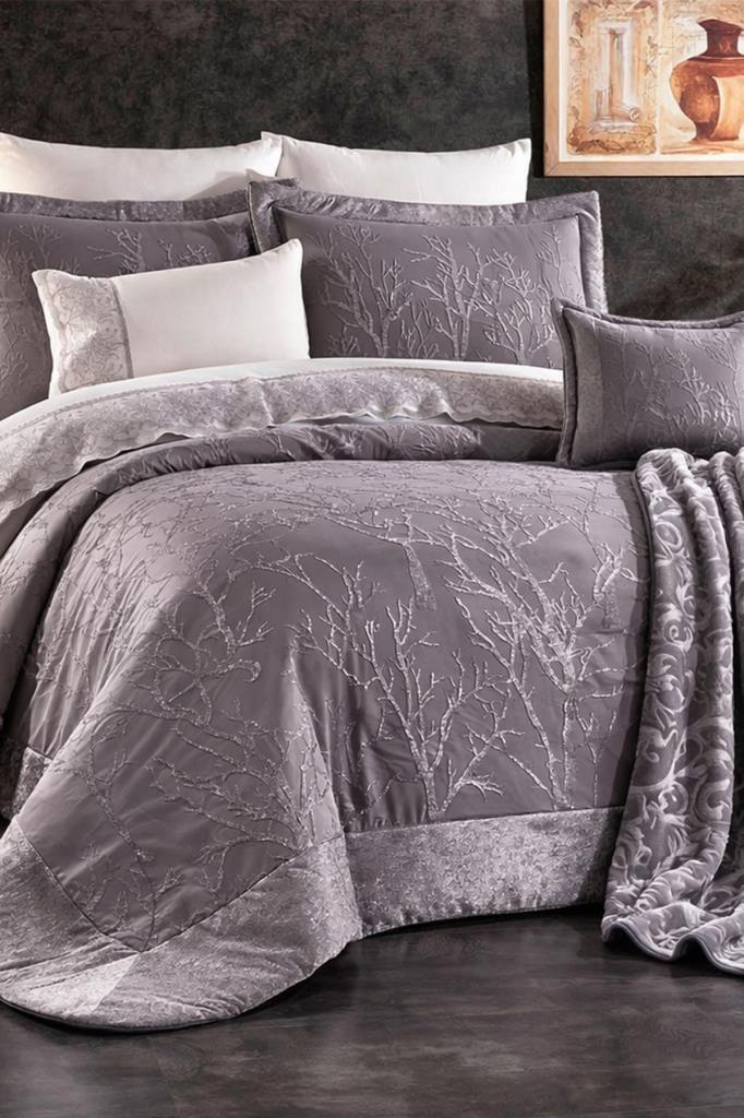 Emilia 11 Parça Çeyiz Seti Gri - 1