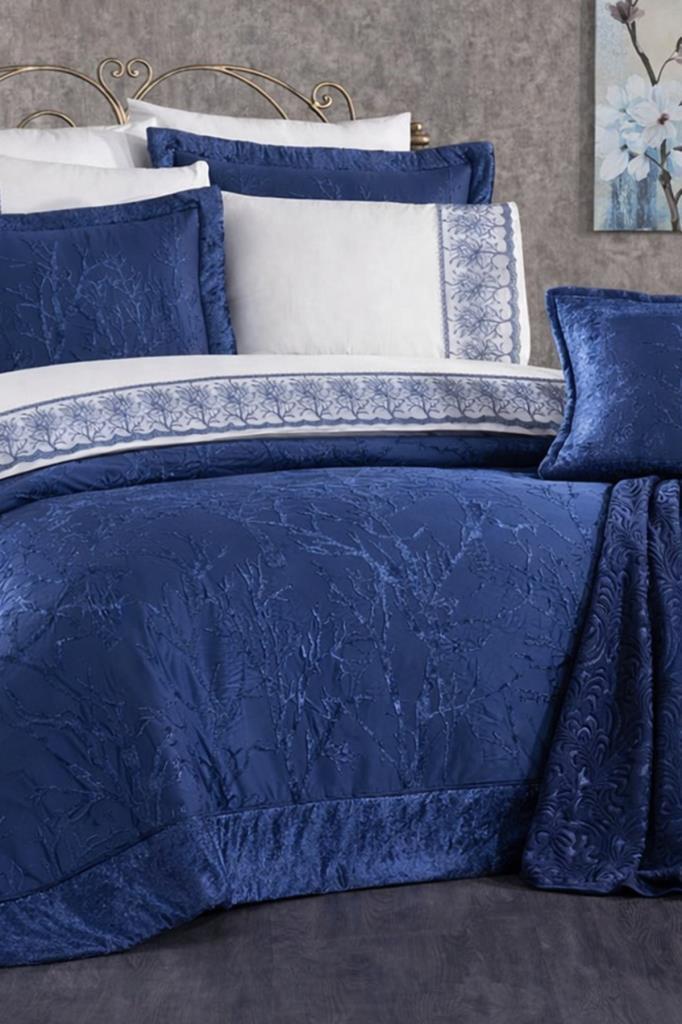 Emilia 11 Parça Çeyiz Seti İndigo - 1