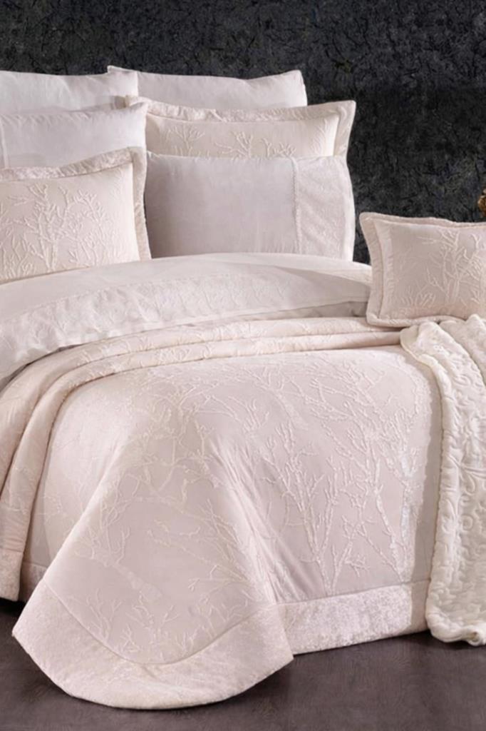 Emilia 11 Parça Çeyiz Seti Krem - 1