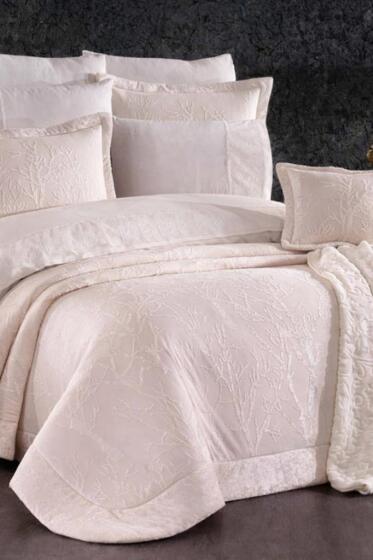 Emilia 11 Parça Çeyiz Seti Krem - Çeyiz Diyarı