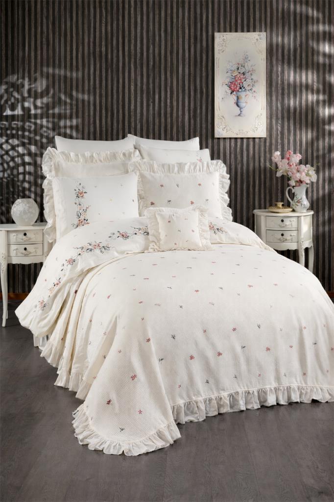 Enrico 10 Parça Çeyiz Seti Krem - 1