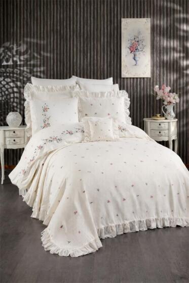 Enrico 10 Parça Çeyiz Seti Krem - Çeyiz Diyarı