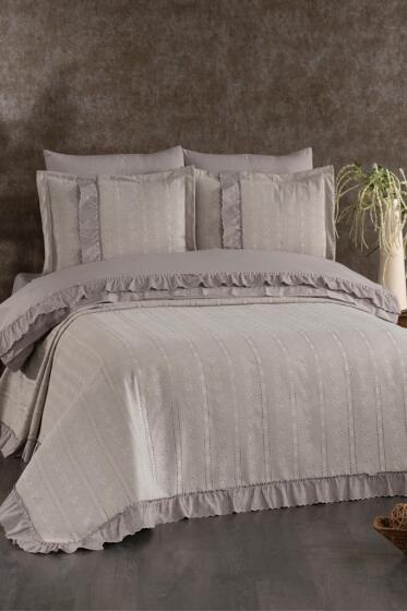 Esila Gelin Seti 7 Parça Vizon - Çeyiz Diyarı