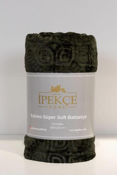 Eskimo Süper Soft Tek Kişilik 150x200 cm Battaniye Koyu Yeşil - Çeyiz Diyarı