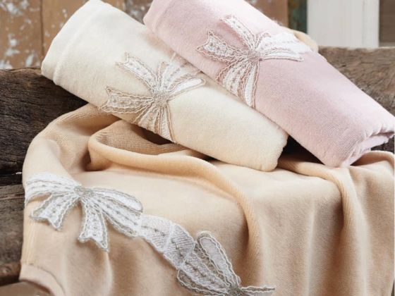 Fancy Ribbon El Yüz Havlusu - 3 Renk - Çeyiz Diyarı
