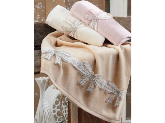 Fancy Ribbon El Yüz Havlusu - 3 Renk - Çeyiz Diyarı (1)