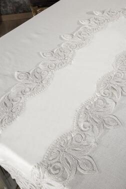 Fikriye Masa Örtüsü 26 Parça Krem - 5