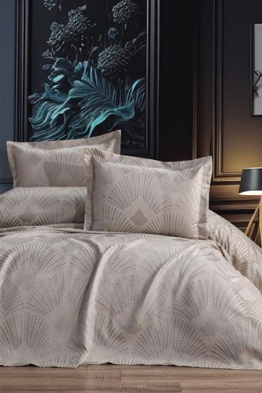 Firdevs 2 Parça Tek Kişilik Pike Takımı 180x240 Cappucino - Çeyiz Diyarı