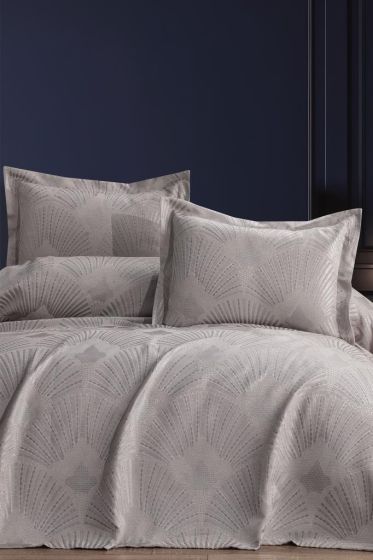 Firdevs 3 Parça Çift Kişilik Pike Takımı 240x260 Bej - Çeyiz Diyarı