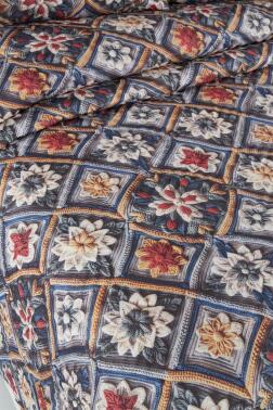 Floria Ultrasonik Kapitoneli 5D Baskılı Çift Kişilik Pike Takımı - 3