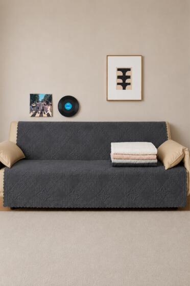 Focus Wellsoft Koltuk Örtüsü 170x210 Cm Antrasit - Çeyiz Diyarı