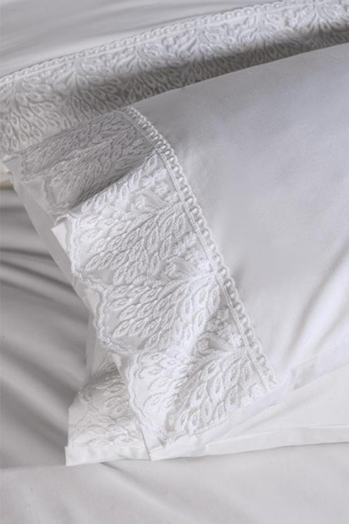 Fransız Dantelli Arduç Çeyizlik Nevresim Takımı Krem - 4