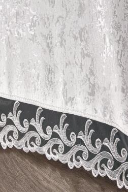 Fransız Dantelli Belinda Yatak Örtüsü Krem - 5