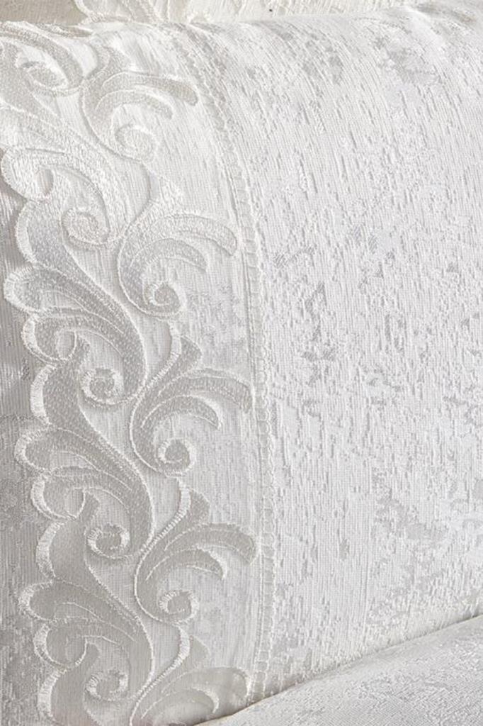 Fransız Dantelli Belinda Yatak Örtüsü Krem - 3